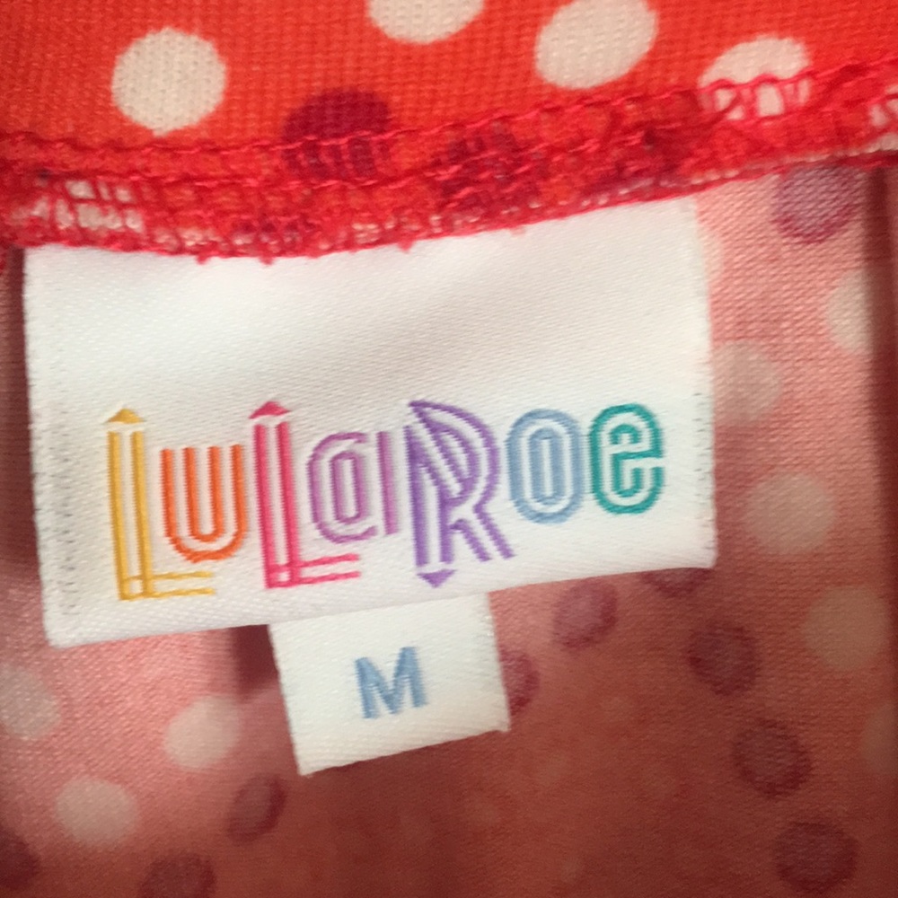 Orange LuLaRoe Skirt Size M - Picture 2 of 3